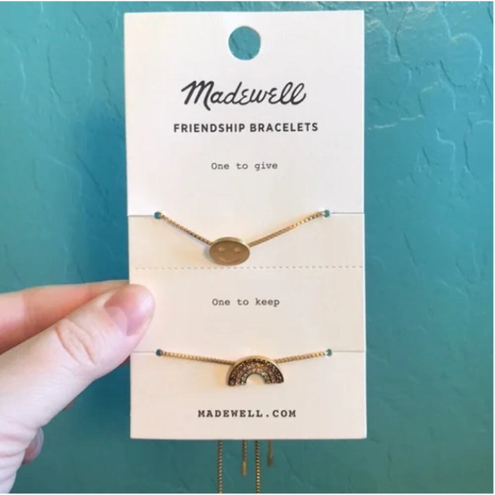 NEW! Madewell Friendship Bracelets in VINTAGE GOLD - Picture 3 of 4